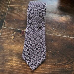 Polo University Ralph Lauren Geometric Neck Tie 100% Silk